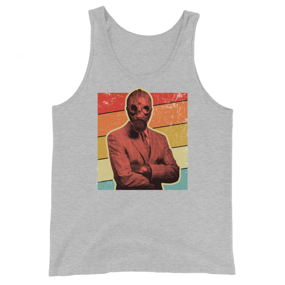 Executive In Gas Mask - Original - Unisex Tank Top - DoomsDayLTD