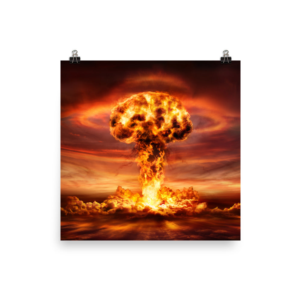 Night Nuke - Original - Photo Paper Poster - DoomsDayLTD